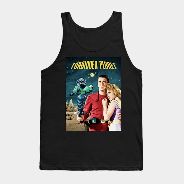 Retro Si-Fi Tank Top by PopGraphics